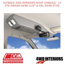 OUTBACK 4WD INTERIORS ROOF CONSOLE - LC STD WAGON 04/98-11/07 & GXL 04/98-07/02